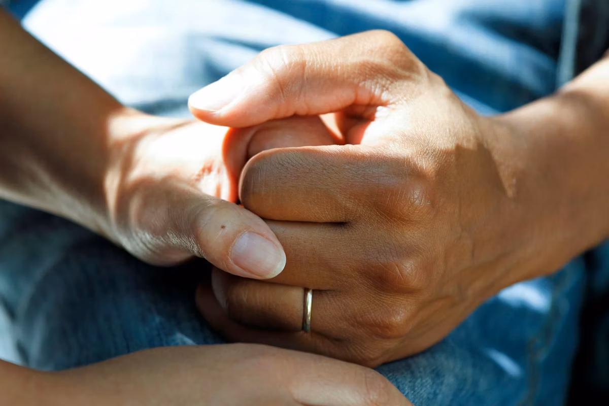 Caregiver with a senior woman